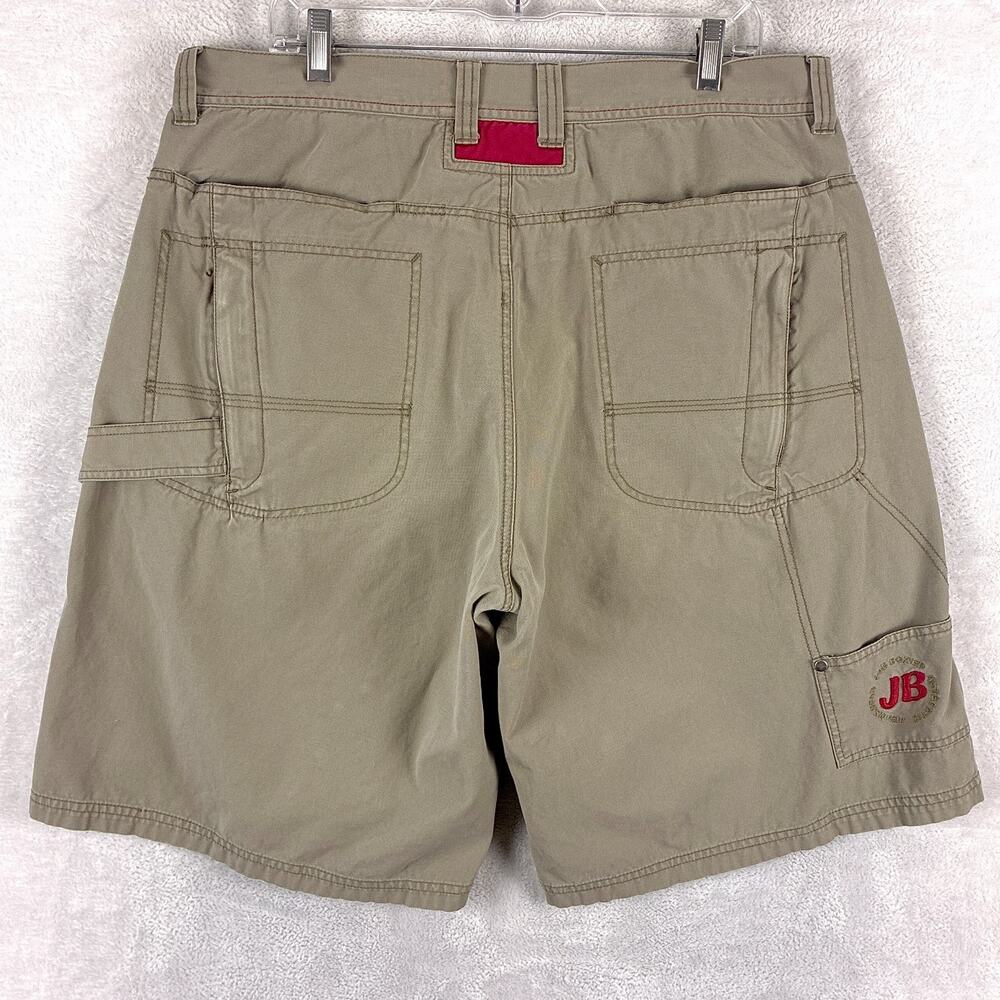 VTG Joe Boxer 8 Ball Shorts Mens 38 Brown Carpenter Baggy Grunge Skate Rave Y2K